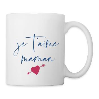 Je t'aime Maman - Mug blanc - blanc - Droite