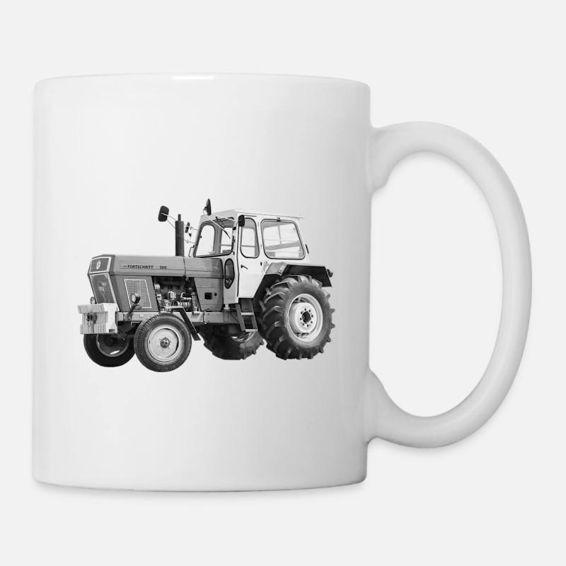 Traktor ZT300 Fortschritt Schönebeck DDR Oldtimer - Tasse - Weiß