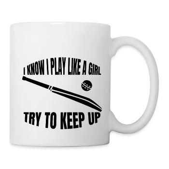 Cricket Woman Cricket Team Cricket Team - Mug - white - Right