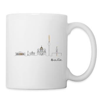 Skyline Berlin - Tasse - Weiß - Rechts