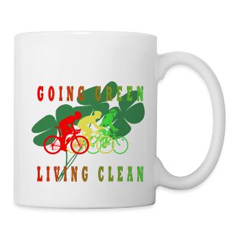I am ecological, I live cleanly - Mug - white - Right