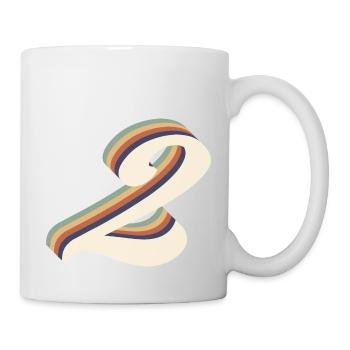 2nd anniversary vintage - Mug - white - Right