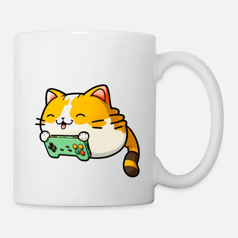 Autocollant mignon chaton chat chat mignon - Mug blanc - blanc