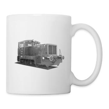 Diesellok V 15 Deutsche Reichsbahn DDR Oldtimer - Tasse - Weiß - Rechts