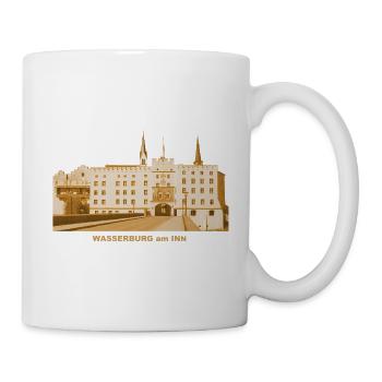 Wasserburg am Inn Brucktor Rosenheim Upper Bavaria - Mug - white - Right