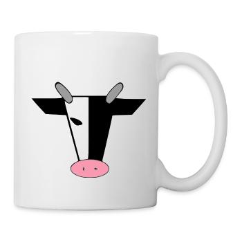 Tête de vache - Mug blanc - blanc - Droite