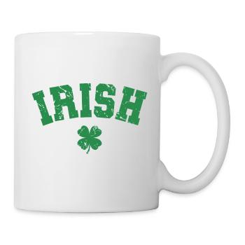 Cadeau de la Saint-Patrick Trèfle Hommes, Femmes, Enfants - Mug blanc - blanc - Droite