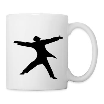 Tanzender Mann - Tasse - Weiß - Rechts