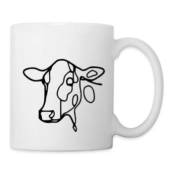 Cow's head - Mug - white - Right