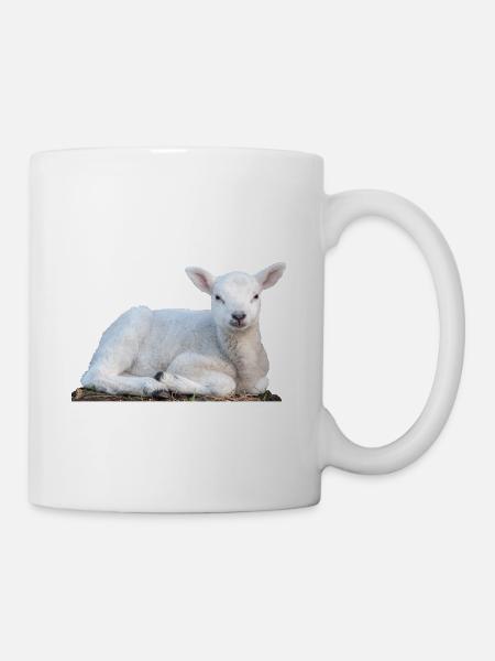 Agneau Pâques Mouton Printemps Animal - Mug blanc - blanc