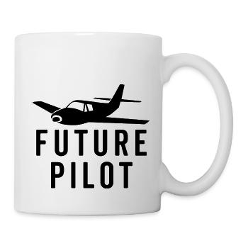 Pilot der Zukunft - Tasse - Weiß - Rechts