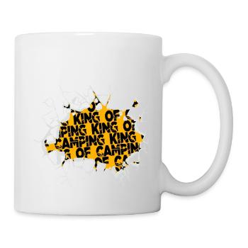 present idea jokes humor geek campsite - Tasse - Weiß - Rechts