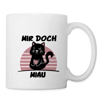 Katze - Mir doch Miau - Tasse - Weiß - Rechts
