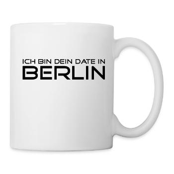 Ich bin dein Date in Berlin - Schwarz - Tasse - Weiß - Rechts