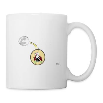 Que le scarabée aspire à la lune - Mug blanc - blanc - Droite