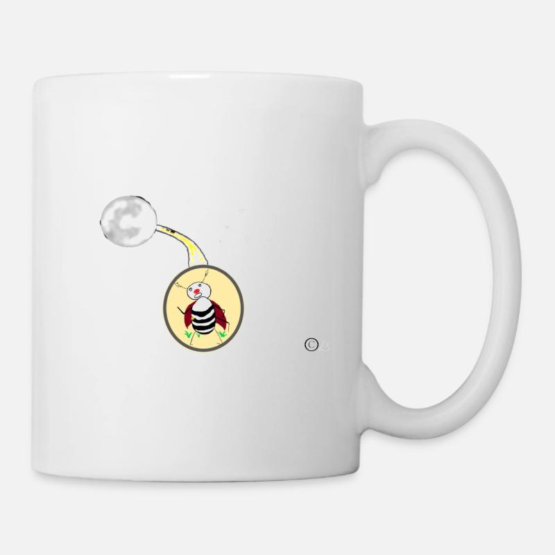 Que le scarabée aspire à la lune - Mug blanc - blanc