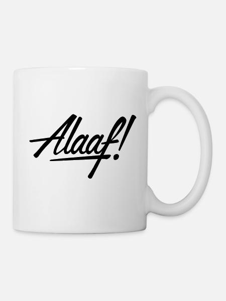 Alaaf! Design schwarz - Tasse - Weiß