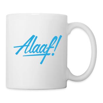 Alaaf! Design blau - Tasse - Weiß - Rechts