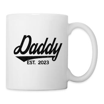Papa est. 2023, Papa en devenir, annonce de grossesse - Mug blanc - blanc - Droite