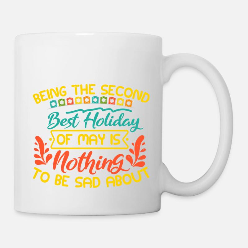 LES MEILLEURES VACANCES DE MAI NE SONT RIEN - Mug blanc - blanc