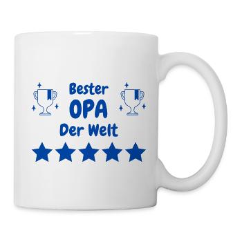 Bester Opa der Welt - Tasse - Weiß - Rechts