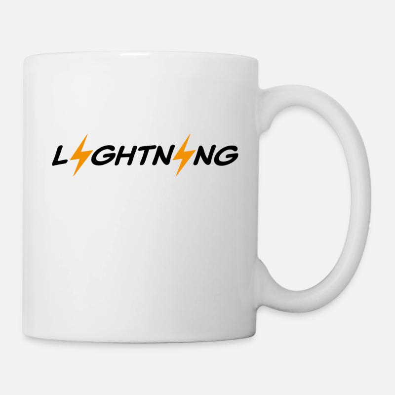 Lightning - Bitcoin - Tasse - Weiß