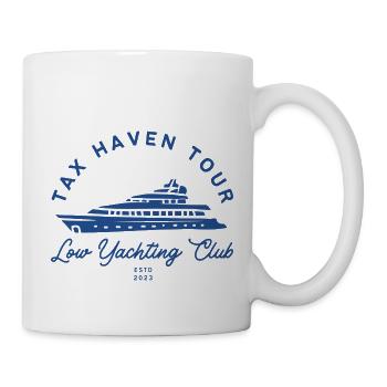 tax haven tour t-shirt sweater | Low Yachting Club - Tasse - Weiß - Rechts