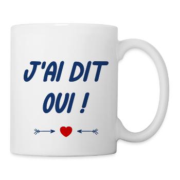 J'ai dit oui - Mug blanc - blanc - Droite