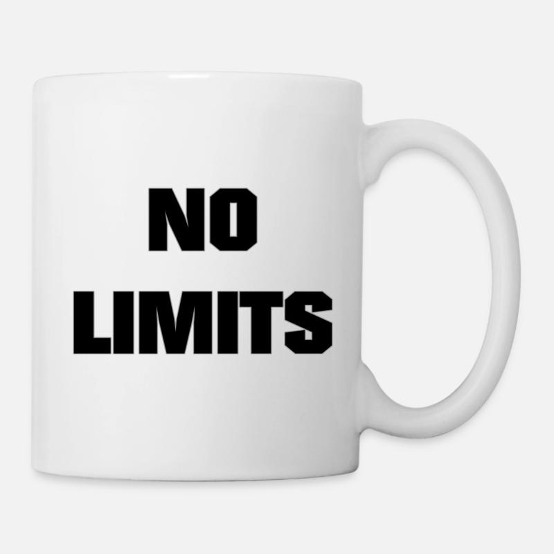 Mindset & Motivations Sprüche: No Limits - Tasse - Weiß