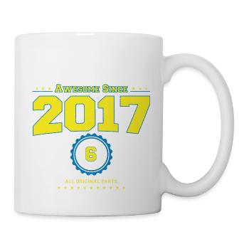 Awesome 2017 Shirt for Men Women 6 Year Old 6th - Mug - white - Right