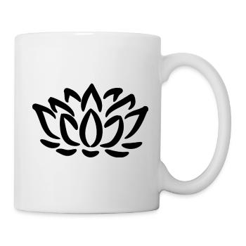 Lotusblume - Tasse - Weiß - Rechts
