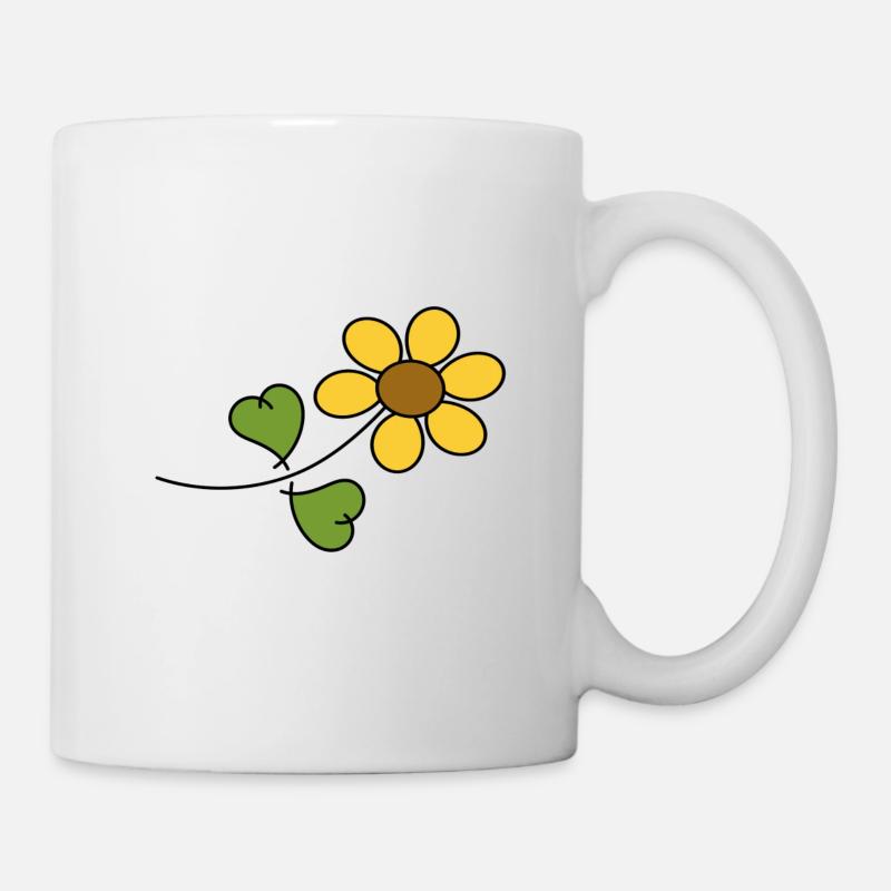 Blume - Tasse - Weiß