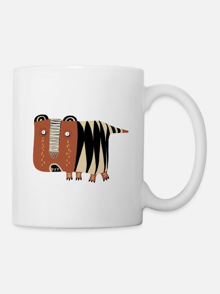 Naiver Tiger weint - Tasse - Weiß