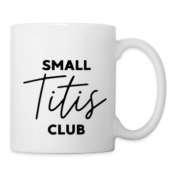 Small Titis Club Tits Brüste Party Kostüm - Tasse - Weiß - Rechts