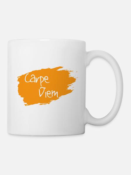 Carpe Diem - Tasse - Weiß