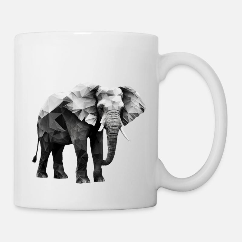 ÉLÉPHANT - Mug blanc - blanc