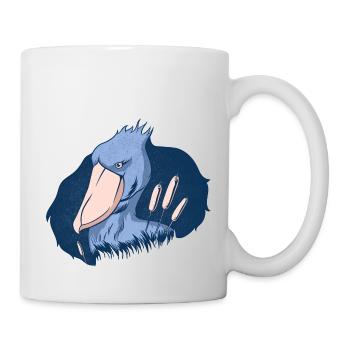 Schuhschnabel Vogel Ornithologe Wald I Geschenk - Tasse - Weiß - Rechts