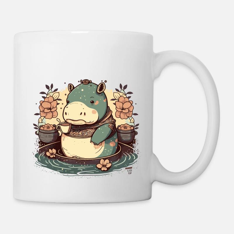 hippo 5 - Mug blanc - blanc