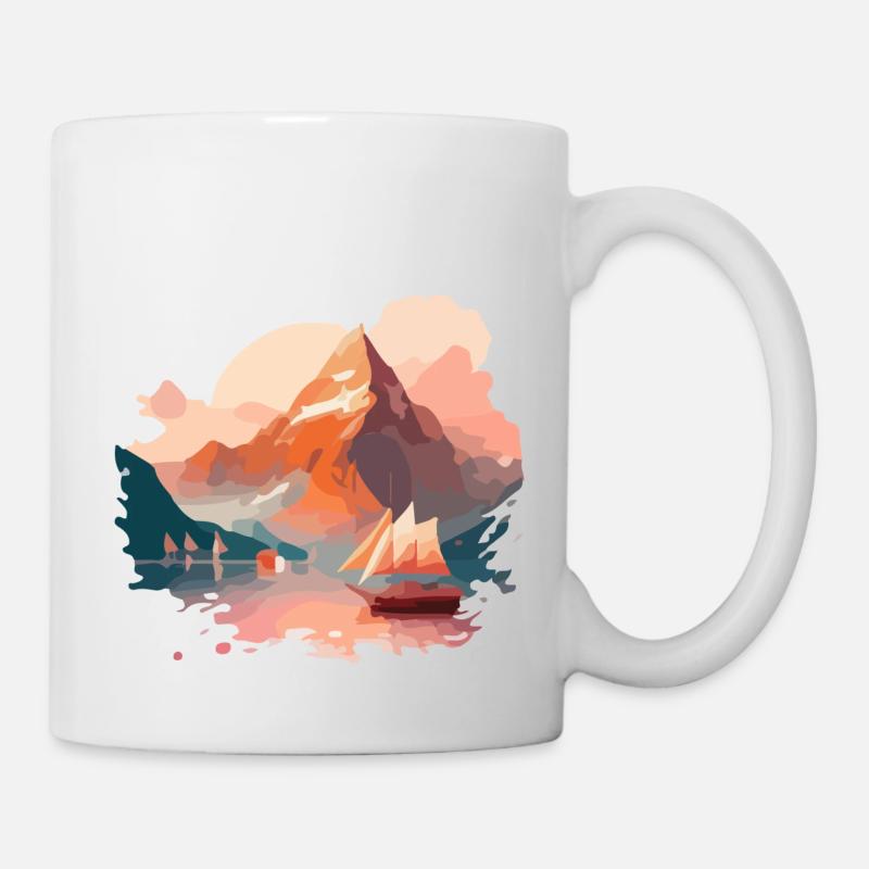 Le fjord - Mug blanc - blanc