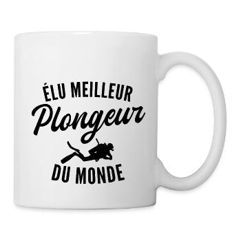 meilleur plongeur du monde / cadeau plongeur - Mug blanc - blanc - Droite