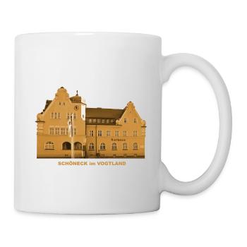 Schöneck Town Hall Vogtland Saxony - Mug - white - Right