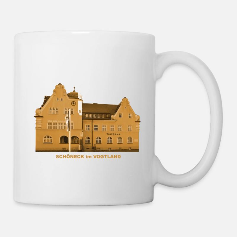 Schöneck Town Hall Vogtland Saxony - Mug - white