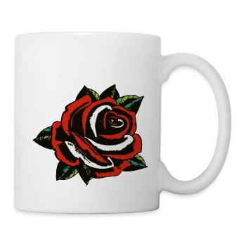 rosa Blütenblatt 200323 A - Tasse - Weiß - Rechts