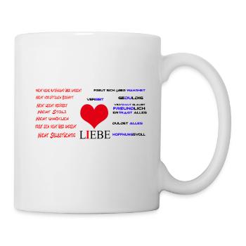 Liebe einfach erklärt - Tasse - Weiß - Rechts