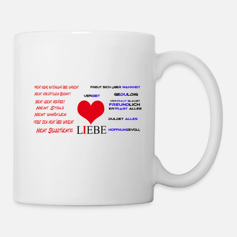 Liebe einfach erklärt - Tasse - Weiß