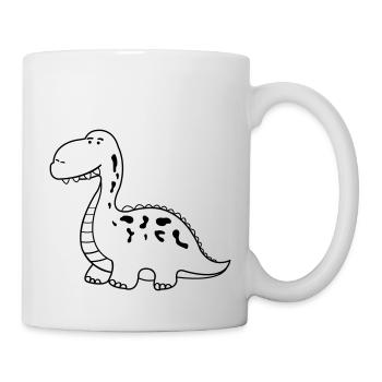 dino - Tasse - Weiß - Rechts