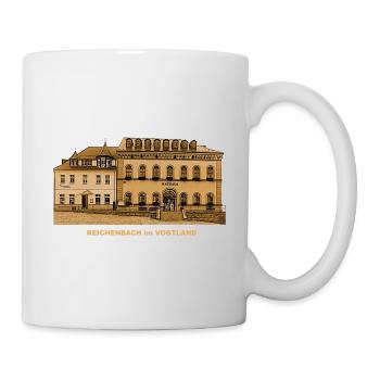 Reichenbach Rathaus Markt Vogtland Sachsen - Tasse - Weiß - Rechts