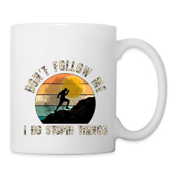 Trail Runner Running Jogging Jogger I Gift - Mug - white - Right