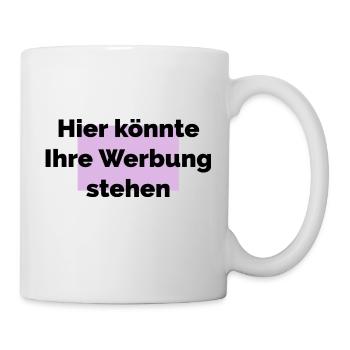 Hier könnte ihre Werbung stehen - Tasse - Weiß - Rechts