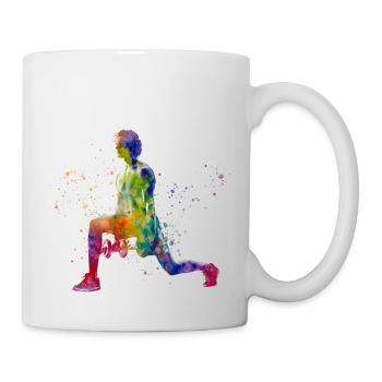 Fitness masculin - Mug blanc - blanc - Droite